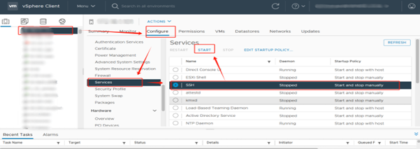 Enable SSH on VMware ESXi