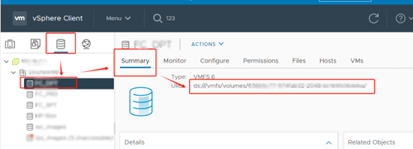 Find the VM storage path